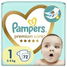 Pampers Premium Care Plienky jednorázové 1 (2-5 kg) 72 ks