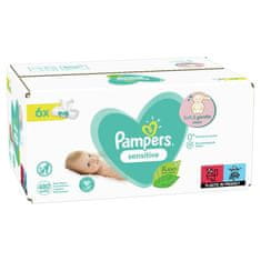 Pampers Sensitive XXL Vlhčené obrúsky 6x80 ks