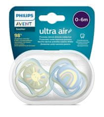 Philips Avent Cumlík Ultra air obrázok 0-6m chlapec (dúha) 2ks