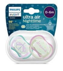 Philips Avent Cumlík Ultra air nočný 0-6m dievča 2ks