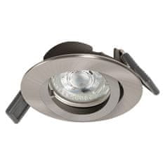 Osram LEDVANCE zapustené svietidlo Spotlight Recess Set vr. Osram LED 4.3W GU10 kartáčovaný nikel 4058075573017