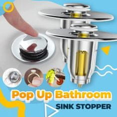 HOME & MARKER® Zátka do umývadla v kúpeľni (2 ks) | SINKSTOP