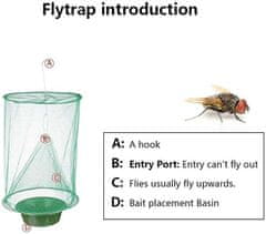 Netscroll Hojdacia sieť na chytanie hmyzu a chrobákov, FlyCatcher