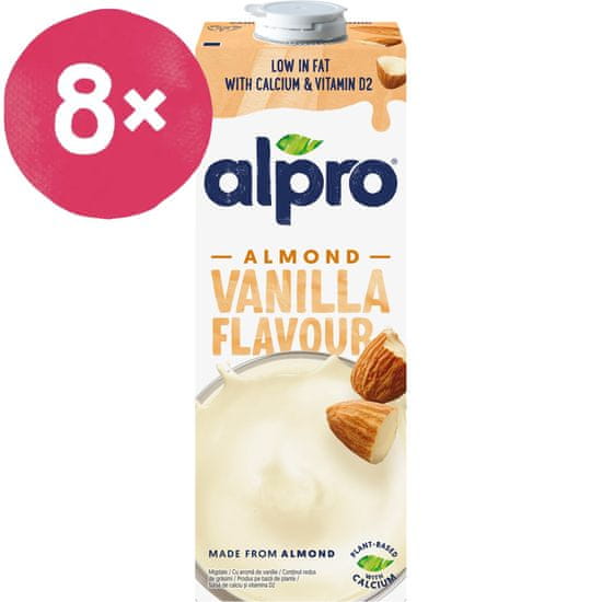 Alpro Sójový nápoj s vanilkovou príchuťou 1l, 8 ks