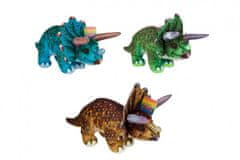 Teddies Dinosaurus/Ceratopsian plyš 38x15cm 3 farby 24m+