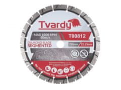 Tvardy Kotúč diamantový rezný, segmentový 230x12x22, 23mm na dlaždice a kameň TVARDY