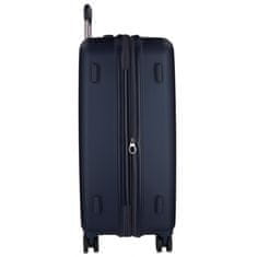 Jada Toys MOVOM Wood Navy Blue, Škrupinový cestovný kufor, 65x45x28cm, 68L, 5319264 (medium exp.)