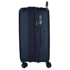 Jada Toys MOVOM Wood Navy Blue, Škrupinový cestovný kufor, 65x45x28cm, 68L, 5319264 (medium exp.)