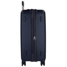 Jada Toys MOVOM Wood Navy Blue, Škrupinový cestovný kufor, 75x52x32cm, 109L, 5319364 (large exp.)