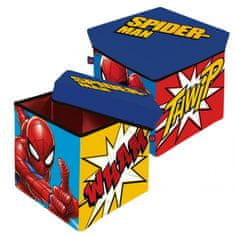 Arditex Úložný box s vrchnákom / taburetka 2v1 SPIDERMAN, SM15223