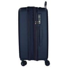 Jada Toys MOVOM Wood Navy Blue, Škrupinový cestovný kufor, 75x52x32cm, 109L, 5319364 (large exp.)