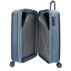 Jada Toys MOVOM Wood Steel Blue, Sada luxusných ABS cestovných kufrov, 75cm/65cm/55cm, 5318463