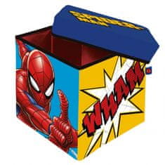 Arditex Úložný box s vrchnákom / taburetka 2v1 SPIDERMAN, SM15223