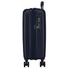 Jada Toys MOVOM Wood Navy Blue, Škrupinový cestovný kufor, 55x40x20cm, 38L, 5318664 (small exp.)