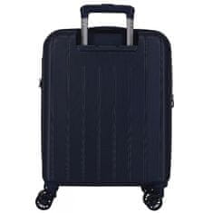 Jada Toys MOVOM Wood Navy Blue, Škrupinový cestovný kufor, 55x40x20cm, 38L, 5318664 (small exp.)