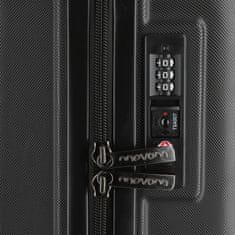 Jada Toys MOVOM Wood Black, Sada luxusných ABS cestovných kufrov, 75cm/65cm/55cm, 5318461
