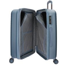 Jada Toys MOVOM Wood Steel Blue, Sada luxusných ABS cestovných kufrov, 65cm/55cm, 5318963