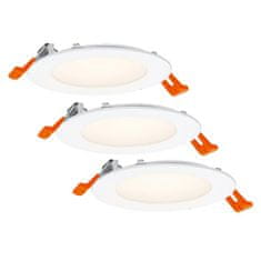 Osram LEDVANCE zapustené svietidlo Downlight Slim Set 3 x 120mm 3000K 4058075629400