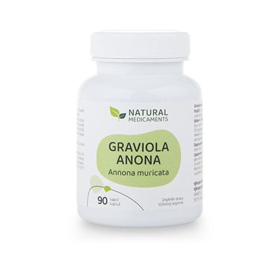 Natural Medicaments Graviola anona (Annona muricata) 90 kapsúl