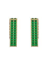 Guess Pozlátené trojuholníkové náušnice Crazy Earrings JUBE03306JWYGEMT/U