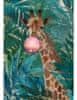 Bubblegum Giraffe In The Jungle - 50x70 cm 