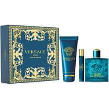 Versace Versace - Eros Eau de Parfum Dárková sada EDP 100 ml, miniaturka EDP 10 ml a sprchový gel 100 ml 100ml 