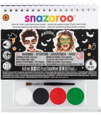 Snazaroo Sada 4 farieb na tvár s obrázkovou predlohou Halloween