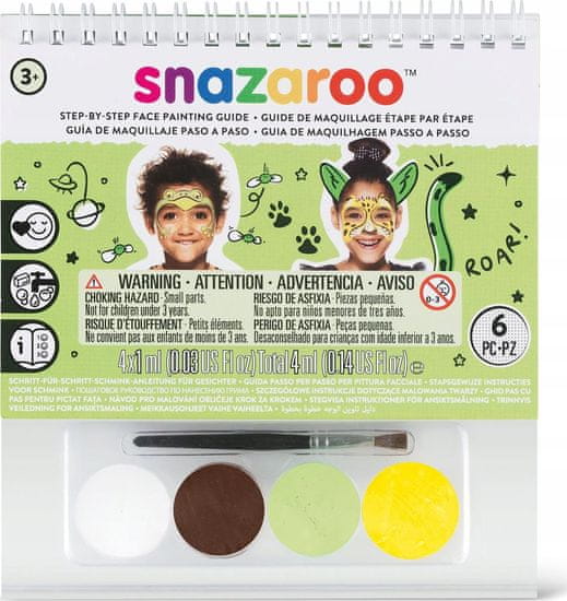 Snazaroo Sada 4 farieb na tvár s obrázkovou predlohou Jungle