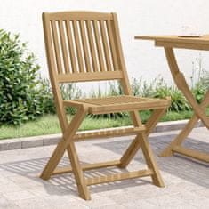 Petromila vidaXL Skladacie záhradné stoličky 2 ks 57x48,5x90 cm akáciový masív