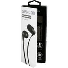 SENCOR SEP 300 MIC BLACK MET Slúchadlá