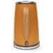 Nedis rýchlovarná kanvica KAWK510EOR / objem 1,7 l / Soft-Touch / 1850 - 2200 W / nerezová oceľ / oranžová
