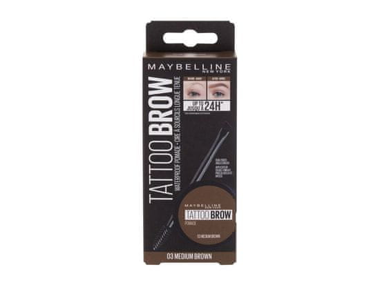 Maybelline Maybelline - Tattoo Brow Lasting Color Pomáda 03 stredne hnedá - pre ženy, 4 g