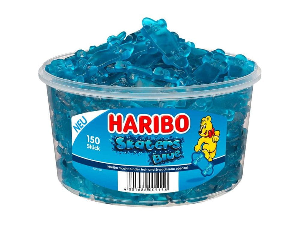 Haribo Skaters Blue - želé cukríky 1200g
