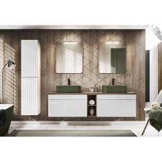 Kúpeľňová skrinka ICONIC WHITE 82-60-D-1S - biely mat/biela alpská