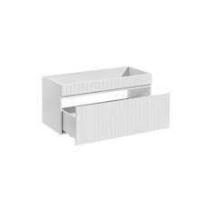 Kúpeľňová skrinka ICONIC WHITE 82-100-D-1S - biely mat/biela alpská