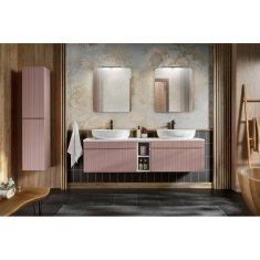 Kúpeľňová skrinka ICONIC ROSE 80-01-E-2D - ružové
