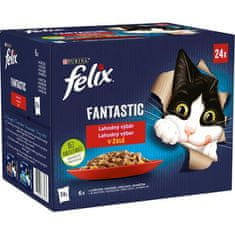 Felix cat kaps.-Fant.Multipack mas.výběr v želé 24 x 85 g