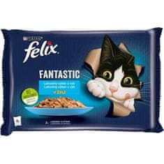 Felix cat kaps.-Fant.Multipack morské hody v želé 4 x 85 g