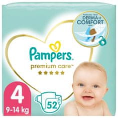 Pampers Premium Care Plienky jednorazové 4 (9-14 kg) 52 ks