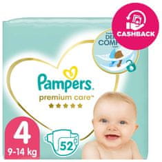 Pampers Premium Care Plienky jednorazové 4 (9-14 kg) 52 ks