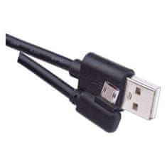 EMOS USB kábel SM7005BL 2.0 A/M - micro B/M 1m - černý, Quick Charge