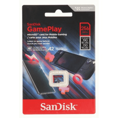 SanDisk GamePlay microSDXC UHS-I Card, 256 GB Gaming microSDXC, 190 MB/s (čítanie), 130 MB/s (zápis)