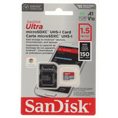 SanDisk Ultra microSDXC 1,5 TB + SD adaptér 150 MB/s A1 Class 10 UHS-I