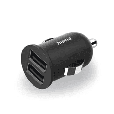 HAMA USB nabíjačka do vozidla, 2x USB-A, 2,4 A (12 W)