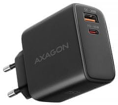 AXAGON nabíjačka do siete / ACU-PQ45/ 1x USB-C / 1x USB-A / PD3.0/QC4+/PPS/SFC2.0/AFC/SCP/Apple / 45W / čierna