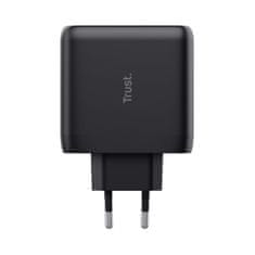 TRUST MAXO 65W 2P USB-C CHARGER BLK