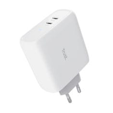 TRUST MAXO 65W 2P USB-C CHARGER WHT