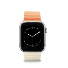 HAMA Fantastic Feel, remienok pre Apple Watch 42/44/45/49 mm, magnetický, oranžový/béžový