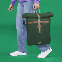 HAMA batoh na notebook do 16,2" (41 cm) Silvan, recyklovaný polyester, zelený