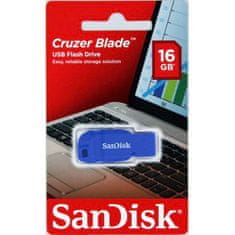 SanDisk Cruzer Blade/16GB/USB 2.0/USB-A/Modrá